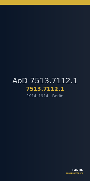 AoD 7513.7112.1 — CANOA