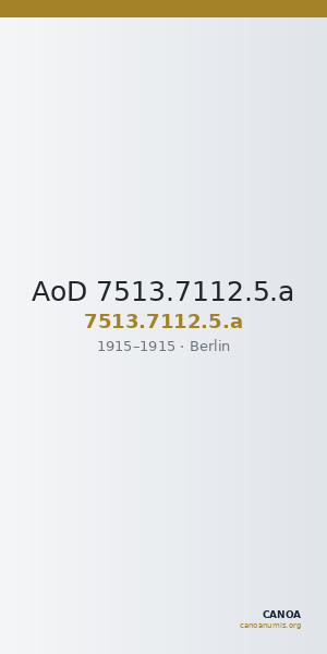 AoD 7513.7112.5.a — CANOA