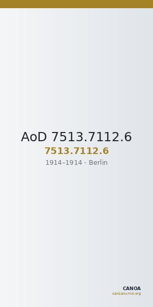 AoD 7513.7112.6 — CANOA