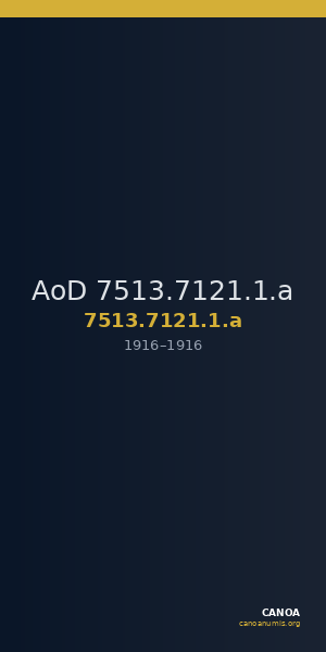 AoD 7513.7121.1.a — CANOA