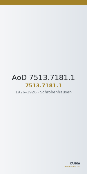 AoD 7513.7181.1 — CANOA