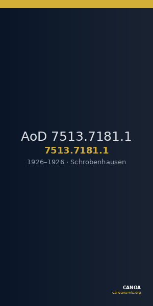 AoD 7513.7181.1 — CANOA