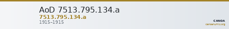 AoD 7513.795.134.a — CANOA