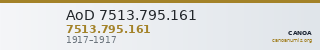 AoD 7513.795.161 — CANOA