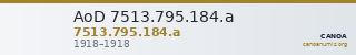 AoD 7513.795.184.a — CANOA