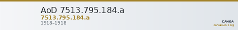 AoD 7513.795.184.a — CANOA