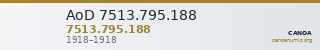 AoD 7513.795.188 — CANOA
