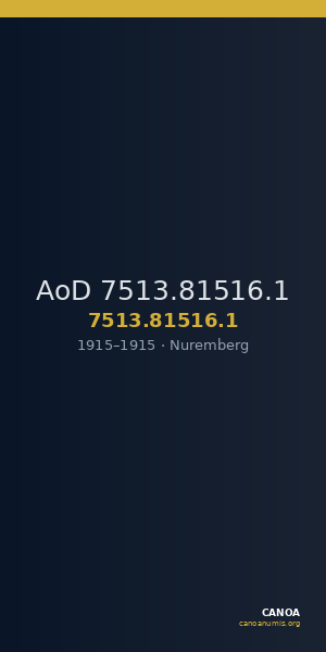 AoD 7513.81516.1 — CANOA