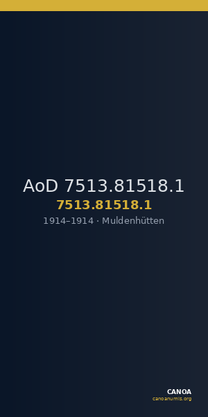 AoD 7513.81518.1 — CANOA