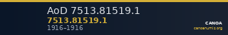 AoD 7513.81519.1 — CANOA