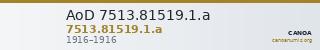 AoD 7513.81519.1.a — CANOA