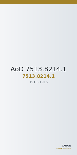 AoD 7513.8214.1 — CANOA