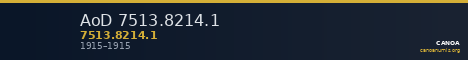 AoD 7513.8214.1 — CANOA