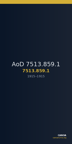 AoD 7513.859.1 — CANOA