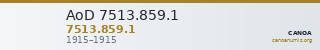 AoD 7513.859.1 — CANOA