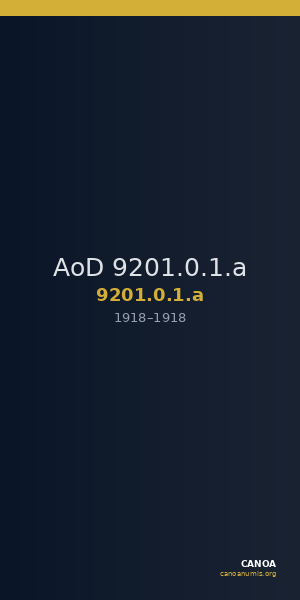 AoD 9201.0.1.a — CANOA
