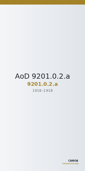 AoD 9201.0.2.a — CANOA