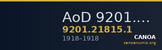 AoD 9201.21815.1 — CANOA