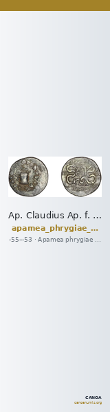 Ap. Claudius Ap. f. Pulcher, governor of Cilicia Apamea in Phrygia Metcalf 2017 VII — CANOA