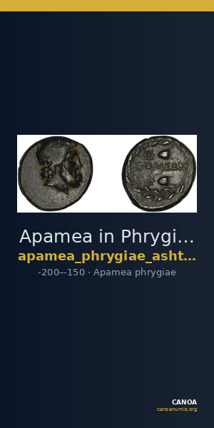 Apamea in Phrygia Ashton 2003 1-5 — CANOA