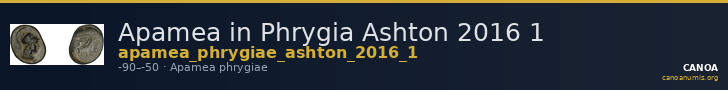 Apamea in Phrygia Ashton 2016 1 — CANOA