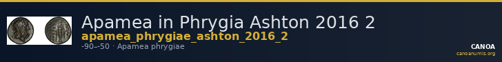 Apamea in Phrygia Ashton 2016 2 — CANOA