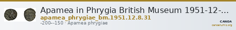 Apamea in Phrygia British Museum 1951-12-8-31 — CANOA