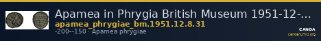 Apamea in Phrygia British Museum 1951-12-8-31 — CANOA