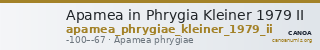 Apamea in Phrygia Kleiner 1979 II — CANOA