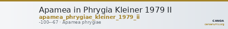Apamea in Phrygia Kleiner 1979 II — CANOA