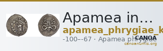 Apamea in Phrygia Kleiner 1979 III — CANOA