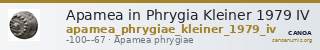 Apamea in Phrygia Kleiner 1979 IV — CANOA