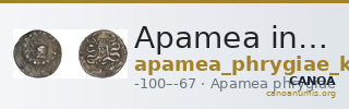 Apamea in Phrygia Kleiner 1979 V — CANOA