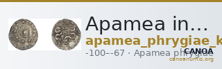 Apamea in Phrygia Kleiner 1979 VI — CANOA