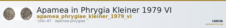 Apamea in Phrygia Kleiner 1979 VI — CANOA