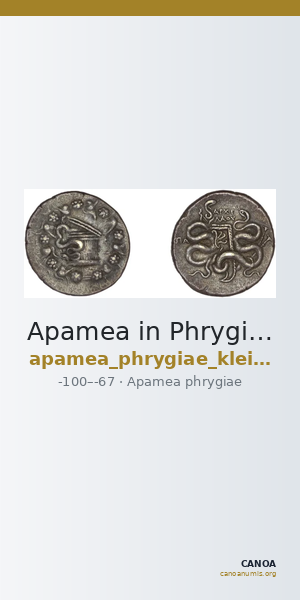 Apamea in Phrygia Kleiner 1979 X — CANOA