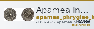 Apamea in Phrygia Kleiner 1979 X — CANOA