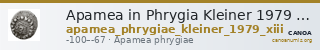Apamea in Phrygia Kleiner 1979 XIII — CANOA
