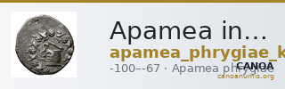 Apamea in Phrygia Kleiner 1979 XIV — CANOA