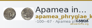Apamea in Phrygia Kleiner 1979 XIX — CANOA