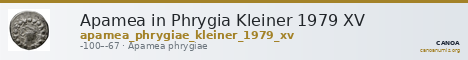 Apamea in Phrygia Kleiner 1979 XV — CANOA