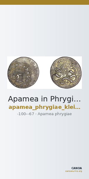 Apamea in Phrygia Kleiner 1979 XVII — CANOA