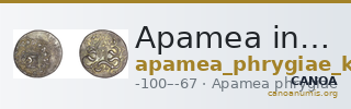 Apamea in Phrygia Kleiner 1979 XVII — CANOA