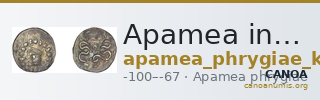 Apamea in Phrygia Kleiner 1979 XVIII — CANOA