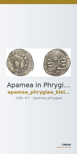 Apamea in Phrygia Kleiner 1979 XXI — CANOA