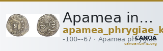 Apamea in Phrygia Kleiner 1979 XXI — CANOA
