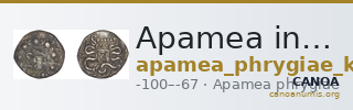 Apamea in Phrygia Kleiner 1979 XXII — CANOA