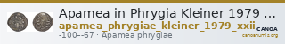 Apamea in Phrygia Kleiner 1979 XXII — CANOA
