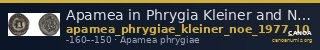 Apamea in Phrygia Kleiner and Noe 1977 10 — CANOA