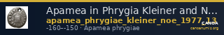 Apamea in Phrygia Kleiner and Noe 1977 13 — CANOA